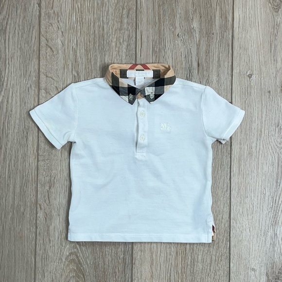 Burberry Other - Boys' Mini William Check Collar Polo Shirt - Baby